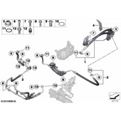 BMW Power Steering Pressure Hose - Genuine BMW 32416851280