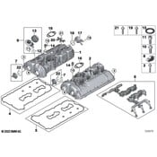 BMW Engine Oil Filler Tube - Genuine BMW 11127852476