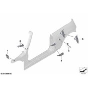 Mini Body B-Pillar Baffle Plate - Genuine Mini 41007429419