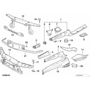 BMW Support For Left Radiator - Genuine BMW 41118122557