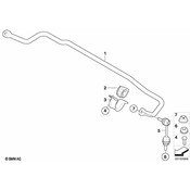 BMW Suspension Stabilizer Bar - Genuine BMW 33556783042