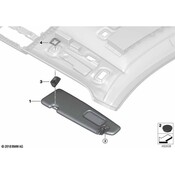 BMW Sun Visor - Genuine BMW 51168079801