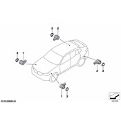 BMW Parking Aid Sensor - Genuine BMW 66206840241