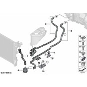 BMW HVAC Heater Hose - Genuine BMW 64219299659