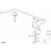 BMW Suspension Stabilizer Bar - Genuine BMW 31351090858