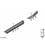 BMW Door Sill Plate - Genuine BMW 51478053575