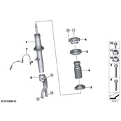 BMW Suspension Strut - Genuine BMW 37109500364