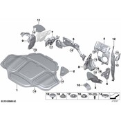 BMW Hood Insulation Pad - Genuine BMW 51487349771