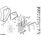 BMW Door Applique - Genuine BMW 51357416532