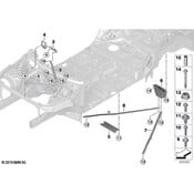 BMW Radiator Support Panel Brace - Genuine BMW 51617329746