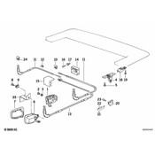 BMW Drive Locking Mechanism (Hinten) - Genuine BMW 67118362050