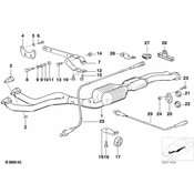 BMW Exhaust Bracket - Genuine BMW 18311728216