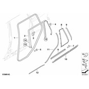 BMW Frame For Fixed Side Window Right - Genuine BMW 51703332864