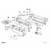 BMW Cover Glove Box Lower (Grey) - Genuine BMW 51168171288