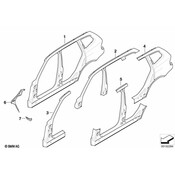 BMW Fender Liner Support Bracket - Genuine BMW 41353411329