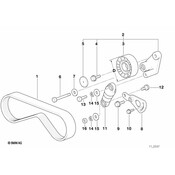 BMW Belt Tensioner Lever - Genuine BMW 11281747459
