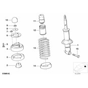 BMW Additional Damper Rear - Genuine BMW 33532226238