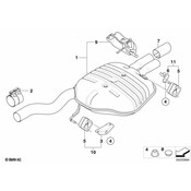 BMW Exhaust Muffler - Genuine BMW 18307535104