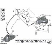 BMW Diesel Exhaust Fluid (DEF) Filler Pipe - Genuine BMW 16197379880