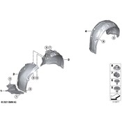 BMW Fender Liner - Genuine BMW 51718738046