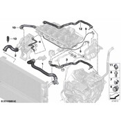 Mini Cooper Hose Coolant Pump - Genuine BMW 17127617365