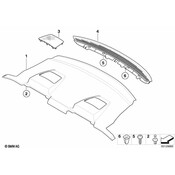 BMW Cover Loudspeaker Stereo Hifi (Anthrazit) - Genuine BMW 51467070258