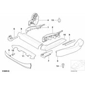 BMW Seat Track Cover - Genuine BMW 52107126903