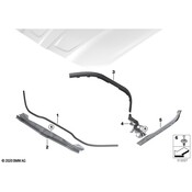 BMW Radiator Support Access Cover - Genuine BMW 51648080626