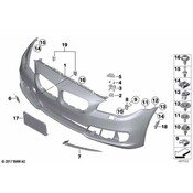 BMW Protective Rubber StripRght Frnt Bumper - Genuine BMW 51117331764