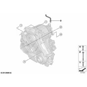 BMW Transfer Case Vent Hose - Genuine BMW 27107998173