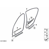 BMW Edge Protection Door Rear - Genuine BMW 51727278504