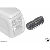 BMW HVAC Temperature Control Panel - Genuine BMW 61315A3BBF5