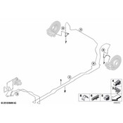 BMW Brake Hydraulic Hose - Genuine BMW 34308836562