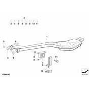 BMW Set Of Add-On Parts Silencer - Genuine BMW 18210146036