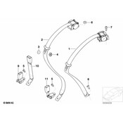 BMW Rear Centre Upper Belt (Naturbraun) - Genuine BMW 72117037849