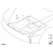 BMW Powertrain Skid Plate - Genuine BMW 51717028893