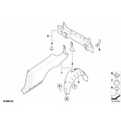 BMW Cover Wheel Housing Rear Right - Genuine BMW 51718044648