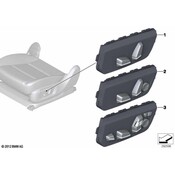 BMW Seat Adjustment Switch Left - Genuine BMW 61319274891
