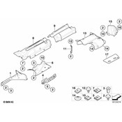 BMW Heat Insulation Right - Genuine BMW 51487020342