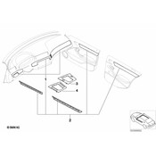 BMW Bottom Panel Depositing Box Wood (Ahorn Hell) - Genuine BMW 51168239121