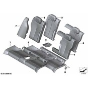 BMW Seat Cushion Foam - Genuine BMW 52207274549