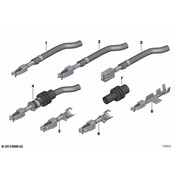 BMW Double Leaf Spring Contact (0510mmAg) - Genuine BMW 61138364526