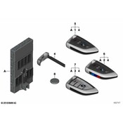 BMW Remote Control Transmitter for Keyless Entry and Alarm System - Genuine BMW 66126805996