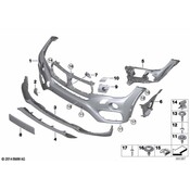 BMW Headlight Washer Cover - Genuine BMW 51117422904
