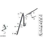 BMW Upper Belt Front Left (Black) - Genuine BMW 72117284485