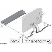 BMW Auto Transmission Oil Cooler Feed Line - Genuine BMW 17222358290