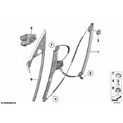 BMW Power Window Motor - Genuine BMW 67627207008