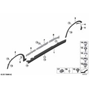 BMW Rocker Panel Molding Bracket - Genuine BMW 51777426448