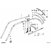 BMW Moulding Roof Left - Genuine BMW 51131884451