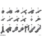 BMW Cable Holder - Genuine BMW 61139187158